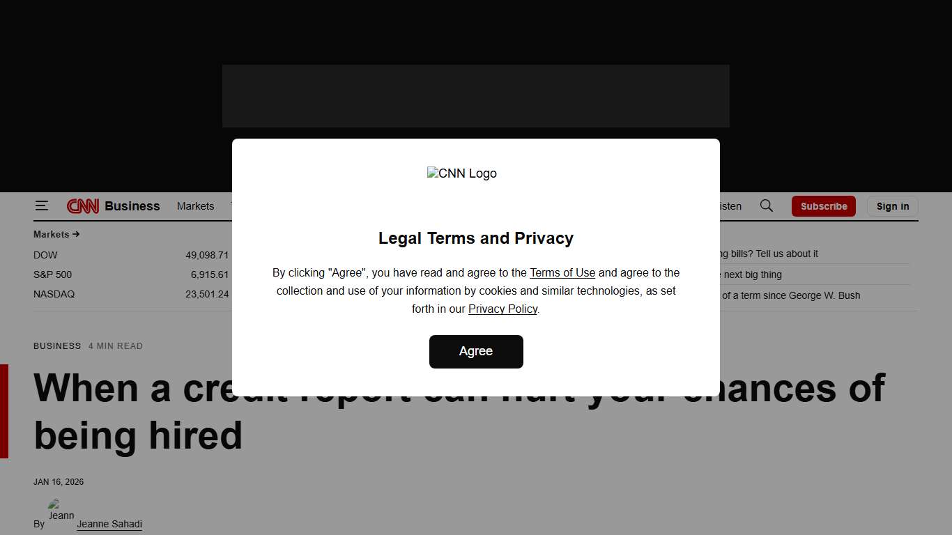 Background checks: When a credit report can hurt your chances of being hired CNN Business